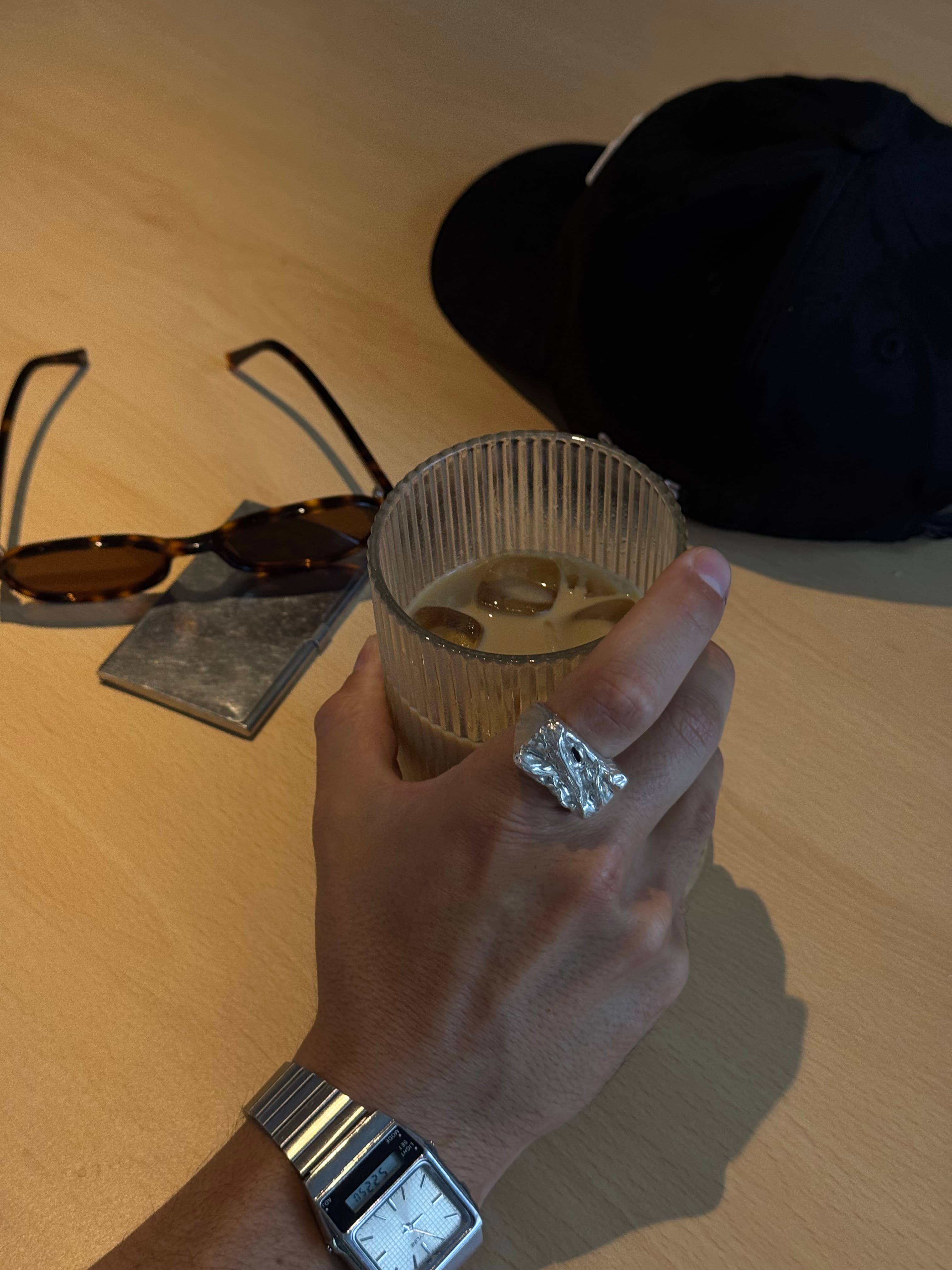 Anillo Caos de plata 950 artesanal chileno, pieza única en cera perdida de Santiago