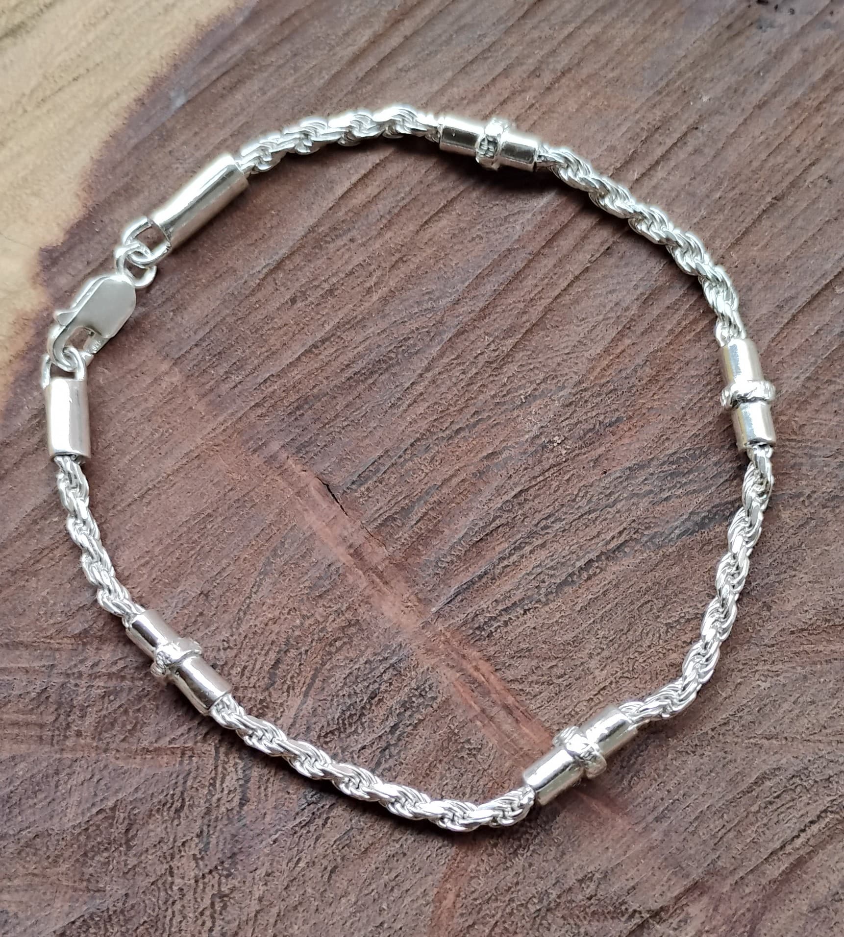 Pulsera unisex plata 950 orfebrería artesanal chilena pieza única Santiago