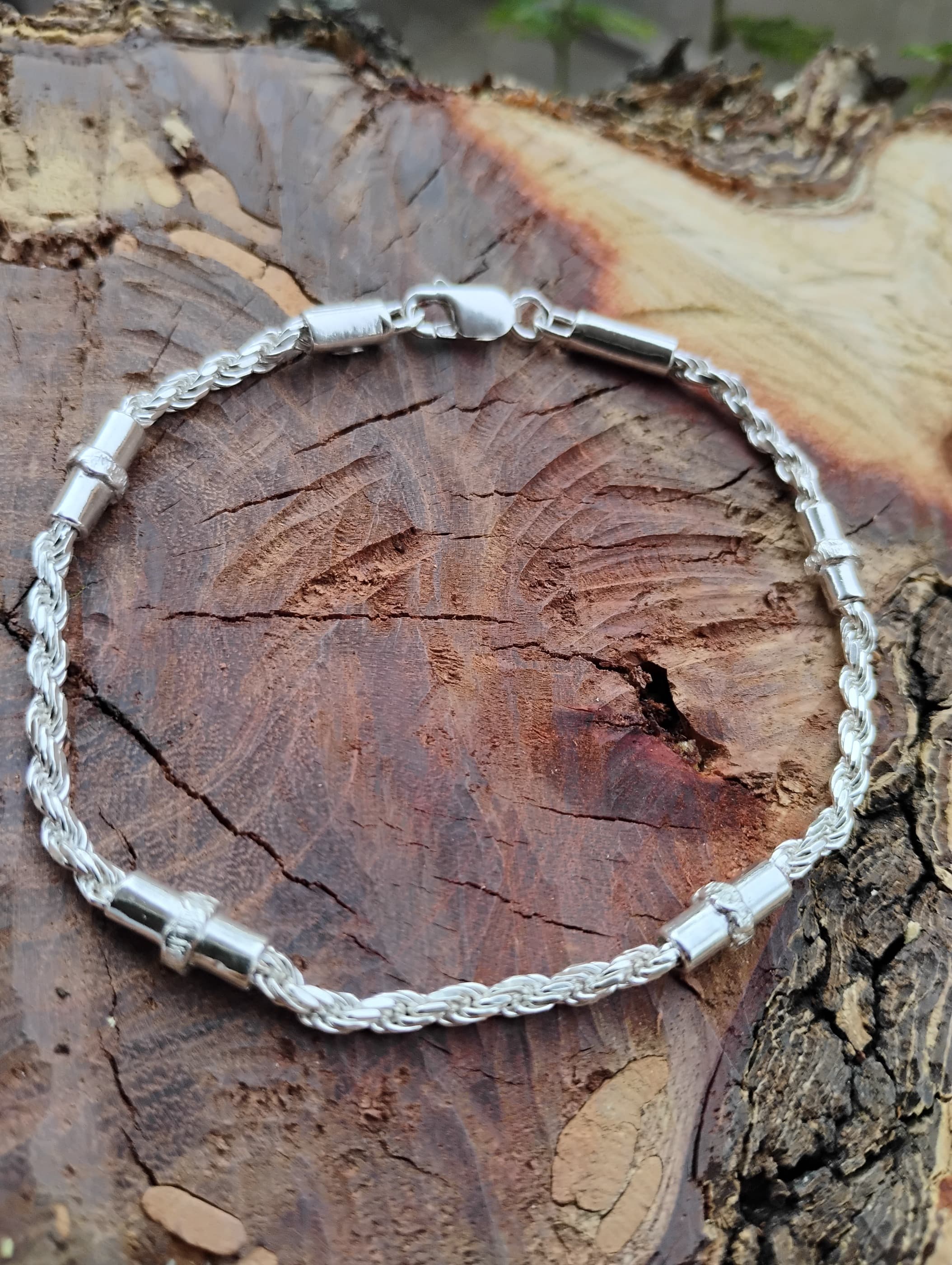 Pulsera unisex plata 950 orfebrería artesanal chilena pieza única hecha a mano Santiago
