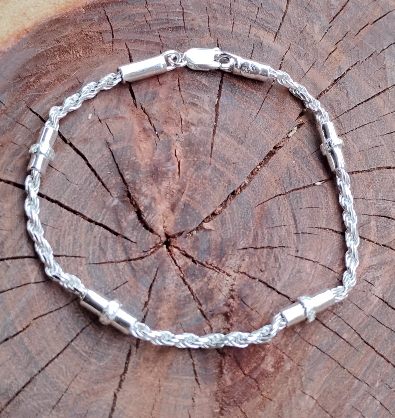 Pulsera unisex plata 950 orfebrería artesanal chilena pieza única Santiago